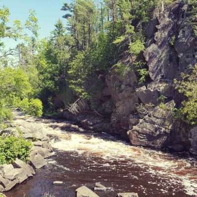 The Horserace Rapids Nature Trail on the Paint River. One of many falls in the area. This one is beautiful.