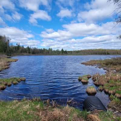 One of the many lakes on HWY W in Northern Wisconsin. On the way to Presque Isle in WI.