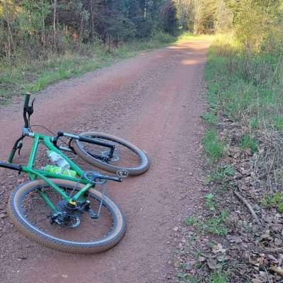 State Line trail is actually in Upper Michigan here. Across the Brule river is Wisconsin. Not many bridges are left to make the crossing. Only Pentoga Trail and the Main Highways have bridge crossing the Brule river.