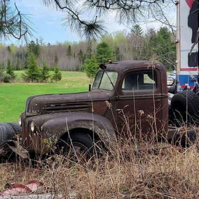 What a beaty this could be, an old Ford truck resting for a rebirth.