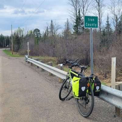 HWY 55 heading back from Eagle River. Crossing the Brule river here and the State line between Wisconsin and Michigan. Michigan is Iron County, Wisconsin is Forest County.