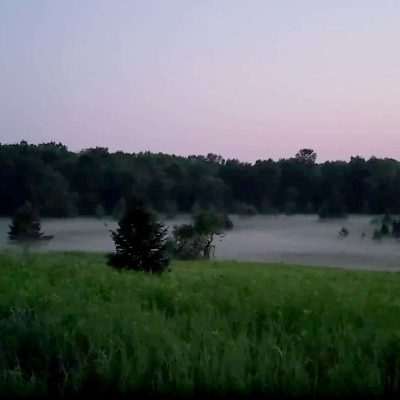 Pentoga Meadow evening fog - Brule River - Michigan - Wisconsin