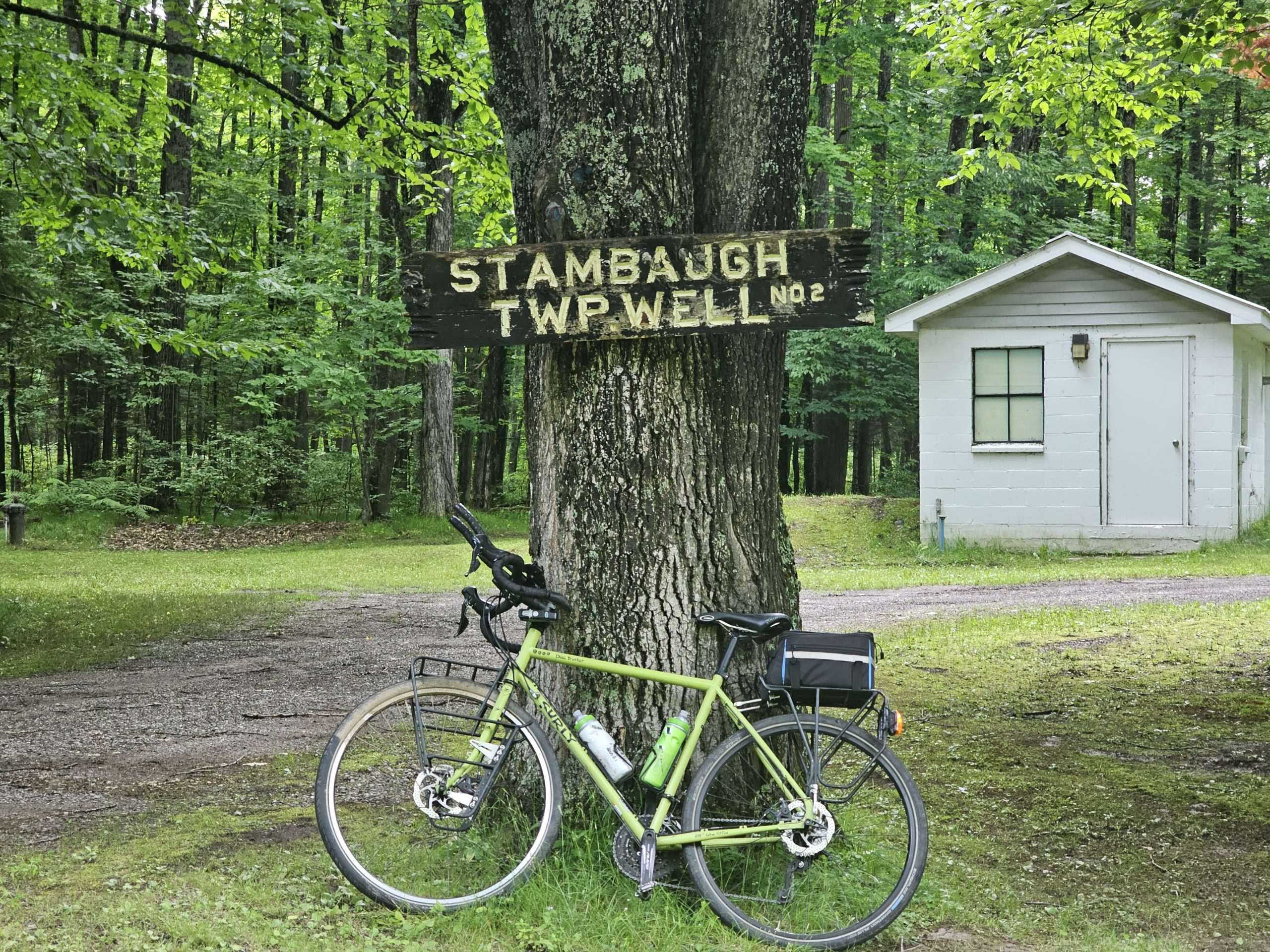 Bike tour down Pentoga Trail