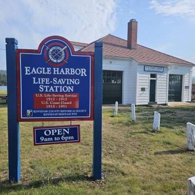 Eagle Harbor Life-Saving Station and museum building.