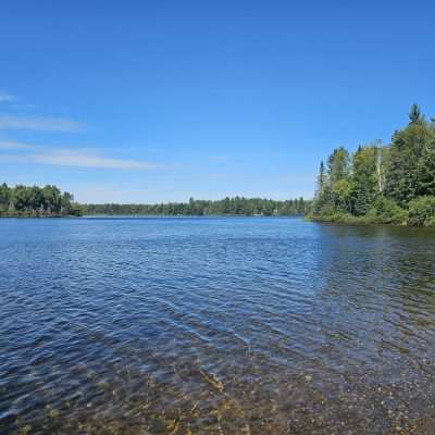 From the Boat launch on part of the Michigamme Reservoir.