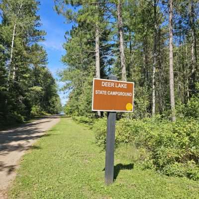 In Northern Wisconsin in Deer Mountain State Natural Area you will find Deer Lake Campground