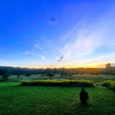 Another Pentoga Sunset looking to the Nicolet national Forest.