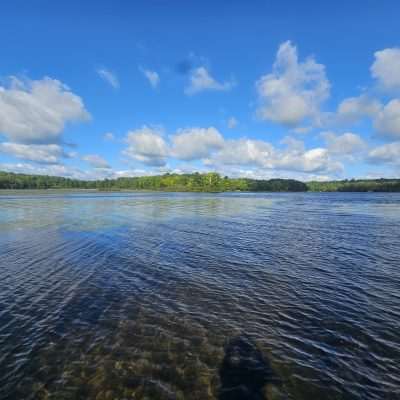 Buck Lake outside of Alpha MI has a nice day use area for the public.