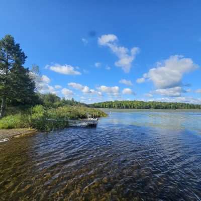 Buck Lake outside of Alpha MI has a nice day use area for the public.