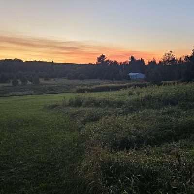 Another sunset over the pentoga meadow.